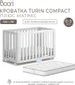 Кроватка детская Turin Compact для новорожденных с матрасом