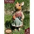 Фигурка садовая для дачи и сада Magic Art Крольчиха с совком полистоун