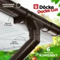 Docke LUX 141/100 Водосточная система на 6 метров карниза. Дёке пвх. Цвет Шоколад