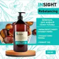 Шампунь для контроля жирной кожи головы Insight Professional REBALANCING с органическим маслом зеленого чая, 900 мл