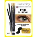 Тушь для ресниц объемная Max Factor Masterpiece 2 In 1 Lash Wow Mascara, 7 мл, цвет 003 midnight black / Удлиняющая тушь для ресниц Макс Фактор Мастерпис Лаш Вау, макияж глаз, объем и разделение