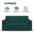 Диван-кровать, Прямой диван HYPNOZ Palma, механизм Аккордеон, зелёный, 174х103х92 см