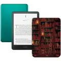 Электронная книга Amazon Kindle PaperWhite 12 Gen 2024 32Gb Metallic Jade с обложкой ReaderONE PaperWhite 2024 Library