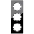 OneKeyElectro Рамка стеклянная Garda (для серии Florence) 3 поста, вертикальная, цвет чёрный 2234951