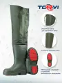 Рыбацкие сапоги TORVI Лиман, из ЭВА, цвет олива, без вкладыша, с ТЭП подошвой размер: 45/46