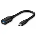 Адаптер-переходник GSMIN RTI-75 USB 3.0 (F) - Type-C (M) (Черный)