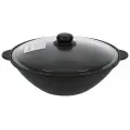 Вок (WOK) Камская посуда вок36 WOK 3,5л чугунная со стеклянной крышкой