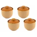 Горшки Ломоносовская керамика Ломоносовский, набор 4 шт, керамика, цвет розовый
