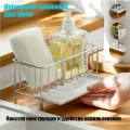 Кухонный держатель для губки столешница средства органайзер на кухонную мойку