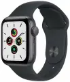 Часы Apple Watch SE GPS 40 mm S/M, Корпус из алюминия, спортивный ремешок полночно-черного цвета