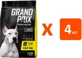 GRAND PRIX LARGE ADULT для взрослых собак крупных пород с ягненком (2,5 кг х 4 шт)
