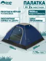 Палатка туристическая 2 местная JUNGLE CAMP Riva Dome 2. Москитная сетка на двери. Легкая. Простая и быстрая установка.