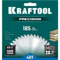 KRAFTOOL PRECISSION 185x20мм 48Т, диск пильный по дереву (36952-185-20)