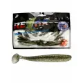 Силиконовая приманка для рыбалки RELAX - Риппер BASS 2,5, длина - 6,2cm, вес - 2,1g, цвет L586 (Clear-silver, Smoke-black, Orange, Gold) (15 штук)