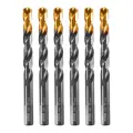 Сверло по металлу Denzel Golden Tip, 12 мм, 6 шт, 3-гр. хвостовик, сталь HSS-Tin, пониженный коэффициент трения, 717224
