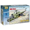Сборная модель ZVEZDA Советский ударный вертолет Ми-24А (7273) 1:72 разноцветный