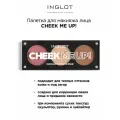 Палетка для макияжа INGLOT Cheek Me Up!, для лица, 3 цвета, матовая, бархатная