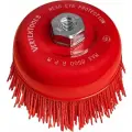 Щетка нейлоновая чашка для УШМ, 100 мм, М14 vertextools 12400-100