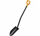 Лопата штыковая FISKARS Solid 1067517 с черенком, ручкой, с удлиненным лезвием, длина 126.5 см
