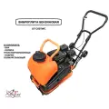 Виброплита бензиновая AT-C60TWC (5,5 л. с, сила удара 11кН, 500x370 мм, бак, колеса, коврик)