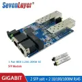10/100/1000M Ethernet волоконно-оптический 2 SC волоконный порт 2 RJ45 медиаконвертер гигабитный Ethernet коммутатор 2 RJ45 UTP плата PCB