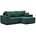 Угловой диван Фабио, размер: 250х154х87, спальное место: 200х137см, велюр Ultra Forest