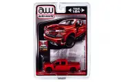 Модель коллекционная AUTO WORLD Chevrolet silverado ltz Z71 (2019), red/black (длина модели 6-10 см)