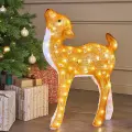 Светодиодный Олень Малышка Лана 77 см, 100 теплых белых LED ламп, акрил, IP44