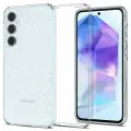 Чехол Spigen на Samsung Galaxy A55 (ACS07538) Liquid Crystal Glitter / Спиген для Галакси А55 силиконовый, противоударный, с защитой камеры, прозрачный