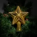 Игрушка на елку Верхушка Звезда золото 17см