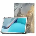 Умный чехол для Samsung Galaxy Tab A9+ 11/ SM-X210, X215, X216B, коричневый мрамор
