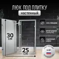 Люк ревизионный под плитку Пилот 25*30 см, стальной, сантехнический, нажимной, металлический, настенный, люк невидимка, дверца ревизионная скрытого монтажа