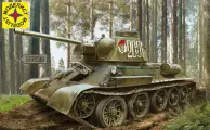 Сборная модель Техника и вооружение Советский Танк-34-76 выпуск конца 1943 г. (1:35), артикул 303567