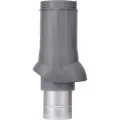 Вентиляционный выход Gervent d125/160, серый ВВ/сер