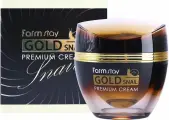 Премиум-крем для лица с золотом и муцином улитки FarmStay Gold Snail Premium Cream 50 ml