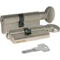 Цилиндровый механизм Kale kilit (Кале килит) с вертушкой 164 BM/90 (40+10+40) mm никель