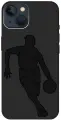 Силиконовый чехол на Apple iPhone 13 / Эпл Айфон 13 с рисунком Basketball Soft Touch черный
