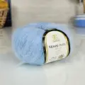 Пряжа Мохер Голд (Камтекс), голубой - 015, 60% мохер, 20% хлопок, 20% акрил, 10 мотков, 50 г, 250 м.