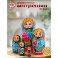 Матрешка деревянная детская традиционная развивающая игрушка 5 мест 18 см Орнамент