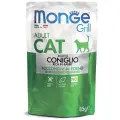 Корм для кошек Monge Grill, беззерновой, с кроликом 85 г (кусочки в желе)