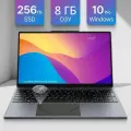 15.6 Ноутбук 1920x1080, Intel Celeron N4000 1.0-2.6 ГГц, RAM 8 ГБ, DDR4, SSD 256 ГБ, Intel UHD Graphics, Windows 10 pro, черное