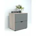 Есэндвич Grand-Лаворо-2 Комод 70х70х50 см, с ящиками (Анкор светлый/Вулканический серый)