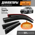 Дефлекторы окон Senator Geely Tugella, Knewstar 001 (Джили Тугелла, Ньюстар 001) 2019-н. в, кроссовер, накладные, 4 шт.