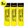 Аккумулятор 18650 (3 шт) LiitoKala Lii-35S 3.7V 3500 mAh / Литий-ионная батарея АКБ 18650 Li-ion 3.7В с емкостью 3500мАч