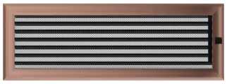 Решетка Kratki 17х49 оскар медная с жалюзи, вентиляционная