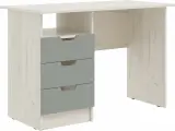 Юниор-4 Стол с ящиками (Шарли Бриз/Дуб Крафт Белый) (Миф)