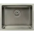 Мойка врезная Delinia 50x40 см глубина чаши 20 см нержавеющая сталь цвет сатин