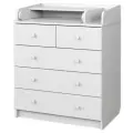 Детский пеленальный комод Атон Сириус-2 805 с ящиками, ЛДСП, белый