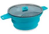 Котелок силиконовый Tramp 2,5л TRC-146 аквамарин