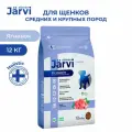 Сухой корм Jarvi полнорационный для щенков средних и крупных пород, Ягненок 12 кг